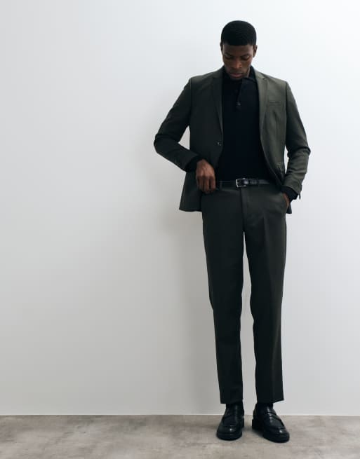 Jack & Jones - americana de traje super slim fit en verde oscuro, 2 de 5
