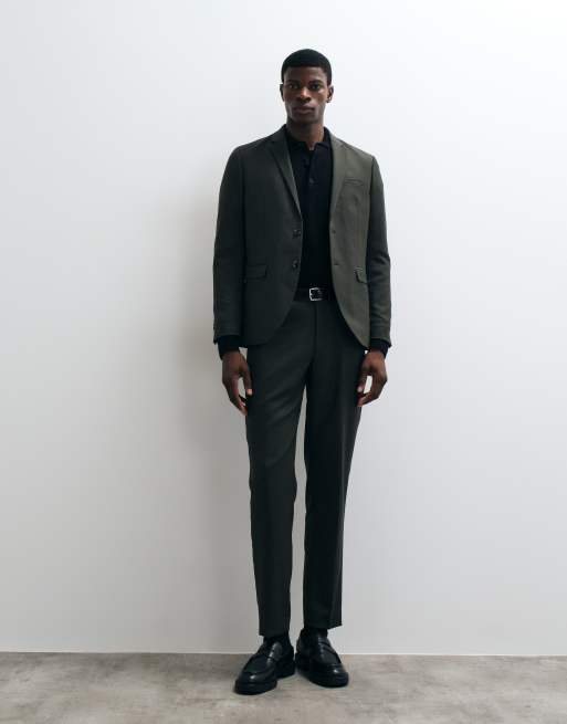 Jack & Jones - americana de traje super slim fit en verde oscuro, 5 de 5