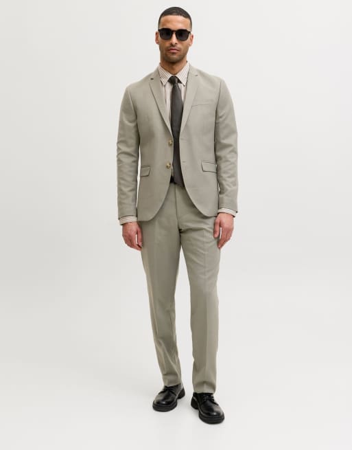 Jack & Jones Anzughose in rauchigem Olivgrün, 6 von 7