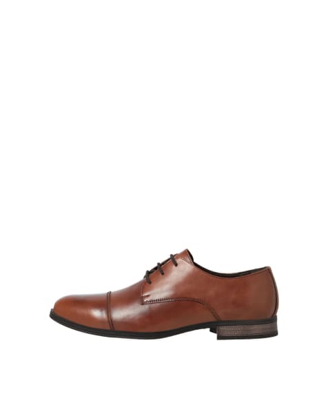 Jack & Jones – Anzugschuhe aus Leder in Braun - view 1