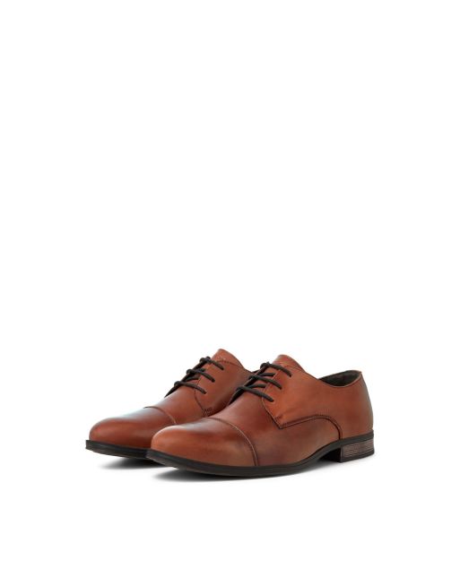 Jack & Jones – Anzugschuhe aus Leder in Braun, 3 von 4