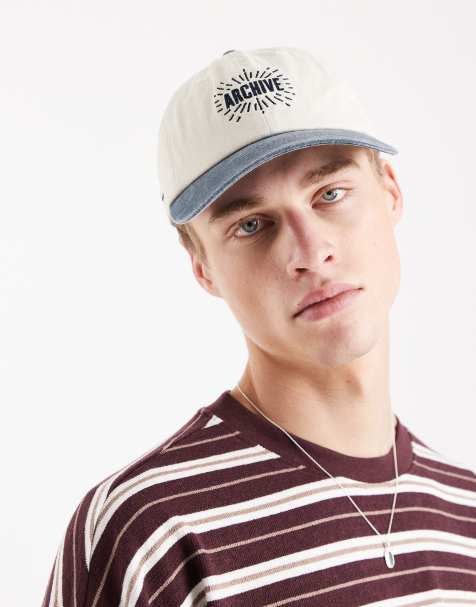 Jack & Jones - Archive - Baseballpet in wit en blauw - view 1