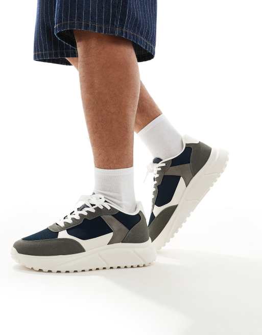 Jack & Jones Aspire runner trainer in grey