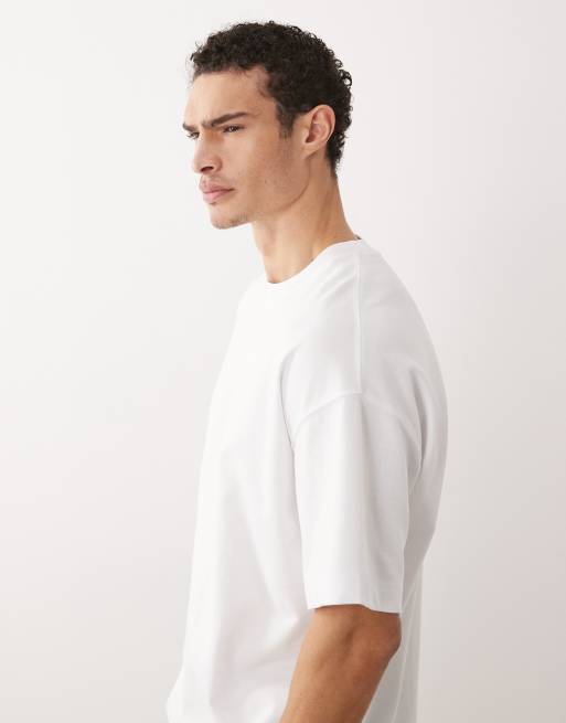 Jack & Jones – Atmungsaktives Oversize-T-Shirt in Weiß, 2 von 5