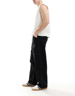 Shop Jack & Jones Baggy Fit Carpenter Pants