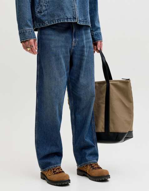 Jack & Jones Baggy fit jeans in blue denim - view 1