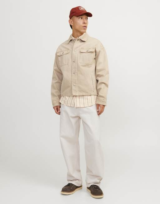 Jack & Jones Baggy fit jeans in moonbeam