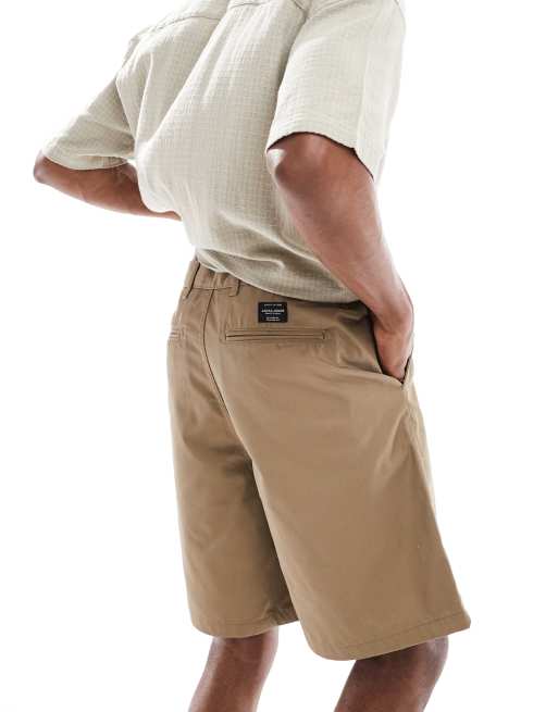 Jack & Jones baggy heavy twill chino short in beige