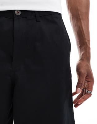 Jack & Jones Chino Shorts With Drawstring Waist Shorts In Black