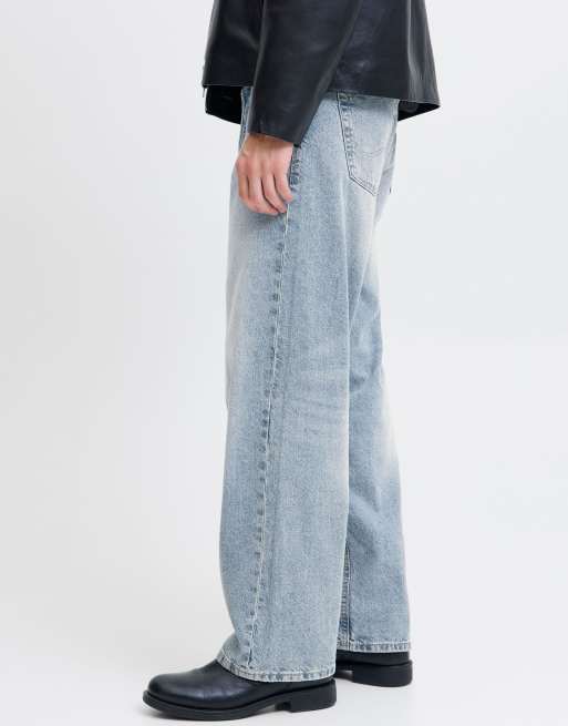 Jack & Jones - Baggy jeans in blauw denim, 5 van 7