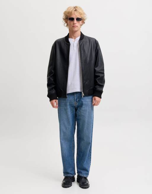 Jack & Jones - Baggy jeans in blauw denim, 3 van 7