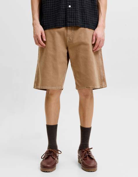 Jack & Jones - Baggy short in tijgeroog bruin - view 1
