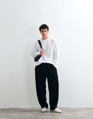 Jack & Jones Balloon Style Sweatpants In Black