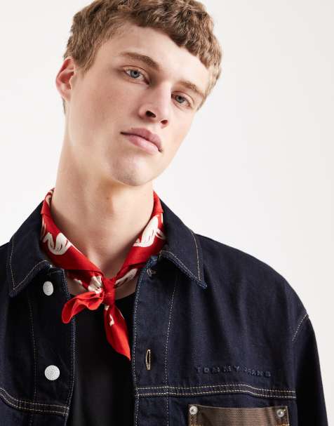 Jack & Jones bandana print scarf in red - view 1