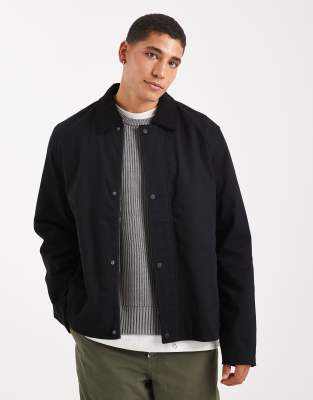 Jack & Jones Barn Jacket In Black