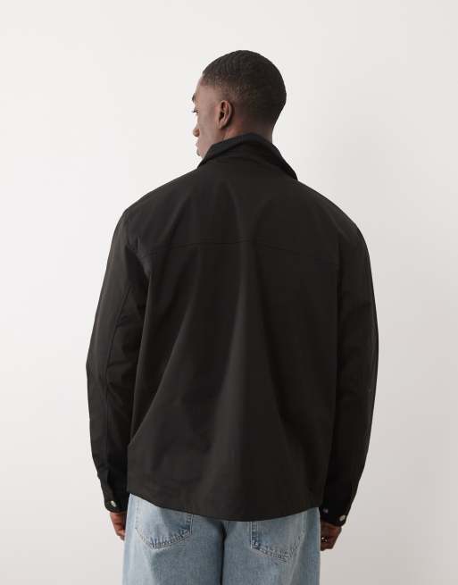 Jack & Jones barn jacket in black, 3 of 5