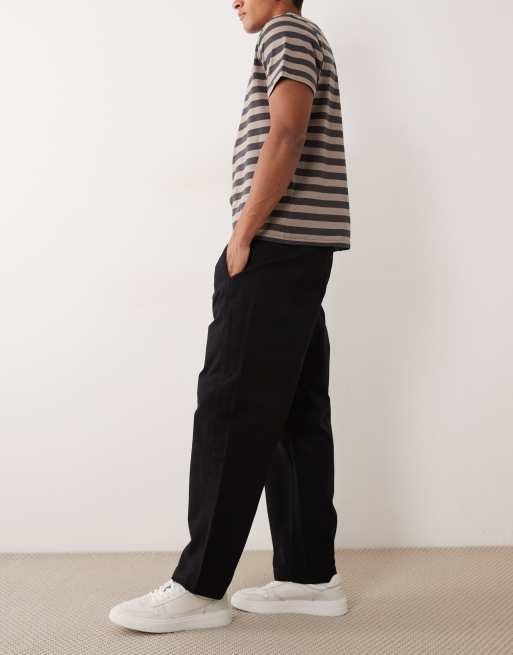 Jack & Jones barrel chino pants in black, 3 of 5