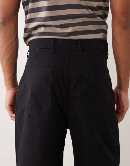 Jack & Jones barrel chino pants in black, 4 of 5
