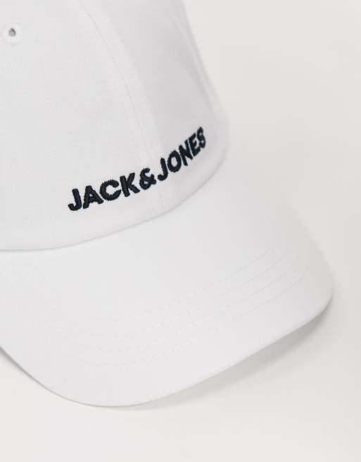 Jack & Jones Baseball Cap in white, 3 of 4