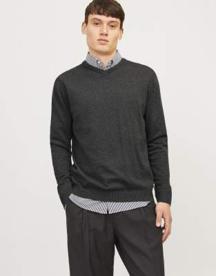 JACK & JONES Male Strickpullover Einfarbig Strickpullover | Knitted Pullover - Bild 8