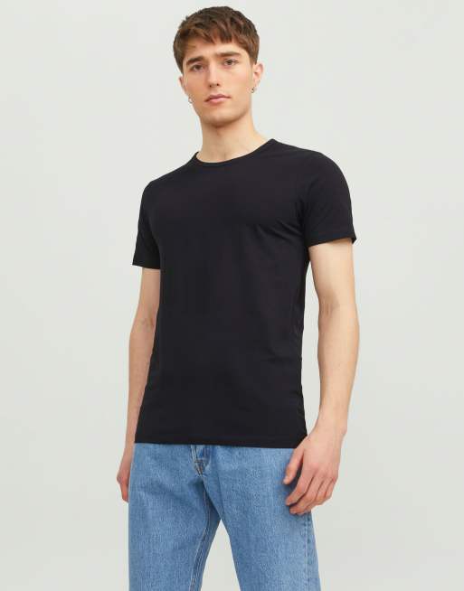 Jack & Jones - Basic T-shirt met korte mouwen in zwart