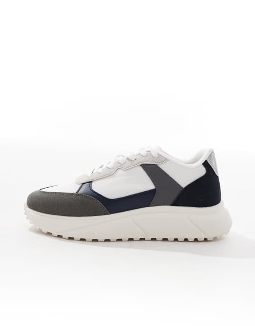 Jack & Jones - Baskets de course - Blanc/gris/bleu marine, 2 de 5