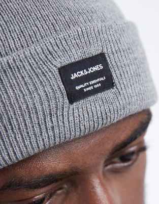 Jack & Jones Beanie In Gray