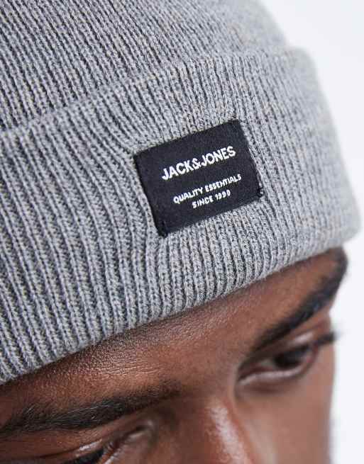 Jack & Jones - Beanie in grijs, 2 van 3