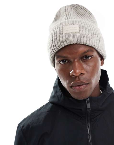 Jack & Jones - Beanie met logo in crème - view 1