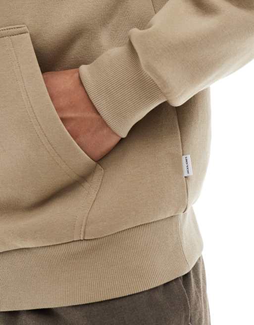 Jack & Jones – Beige huvtröja i oversize, 3 av 4