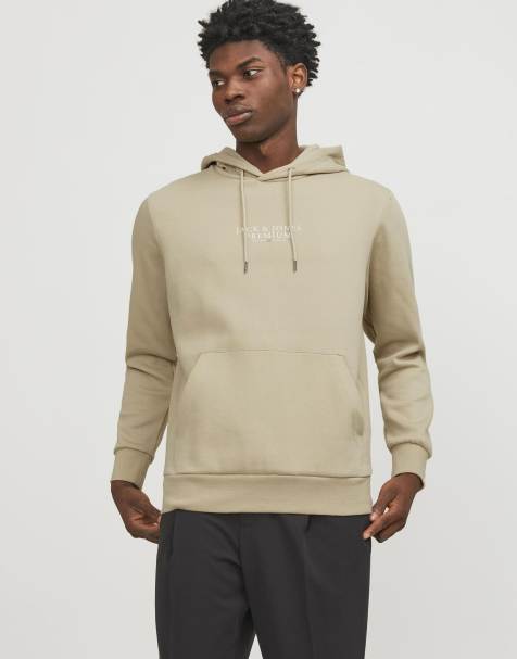 Jack & Jones – Beige huvtröja - view 1