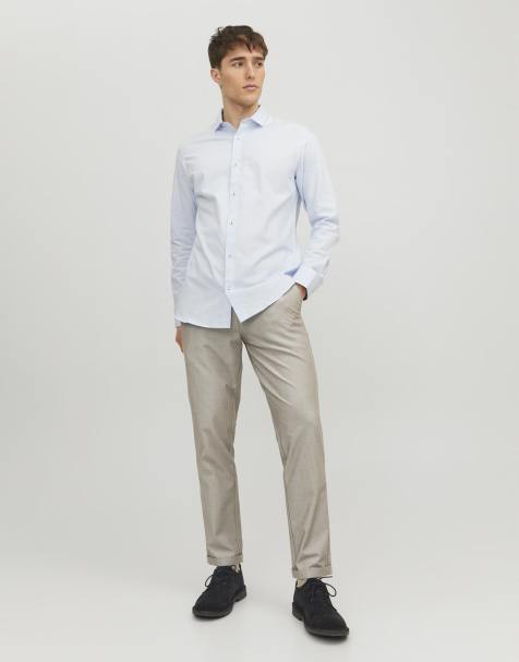 Jack & Jones - Beige klassiske bukser - view 1