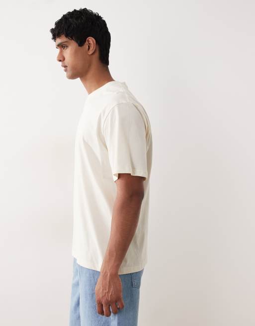 Jack & Jones - Beige oversized T-shirt med "paradise"-print, 5 af 5