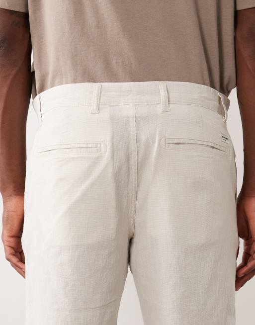 Jack & Jones - Beige shorts i hørblanding, 5 af 5