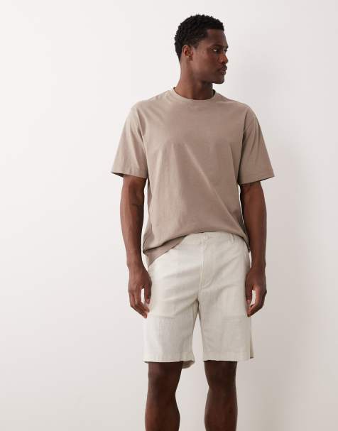 Jack & Jones – Beige shorts i linnemix - view 1