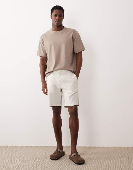 Jack & Jones – Beige shorts i linnemix, 2 av 5