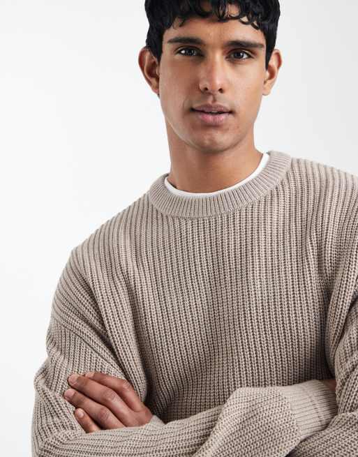 Jack & Jones - Beige strikket oversized trøje, 5 af 5