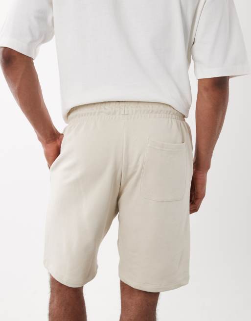 Jack & Jones – Beige sweatshorts med logga, 5 av 5