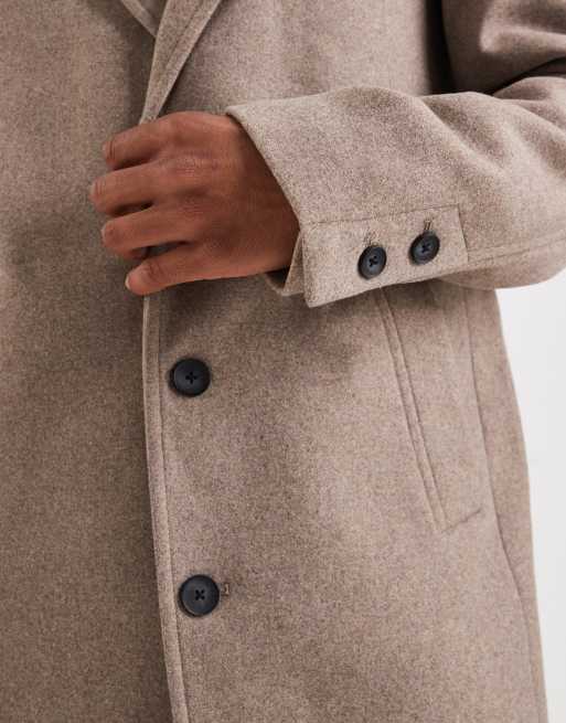 Jack & Jones – Beige ytterrock i ylletyg, 5 av 5