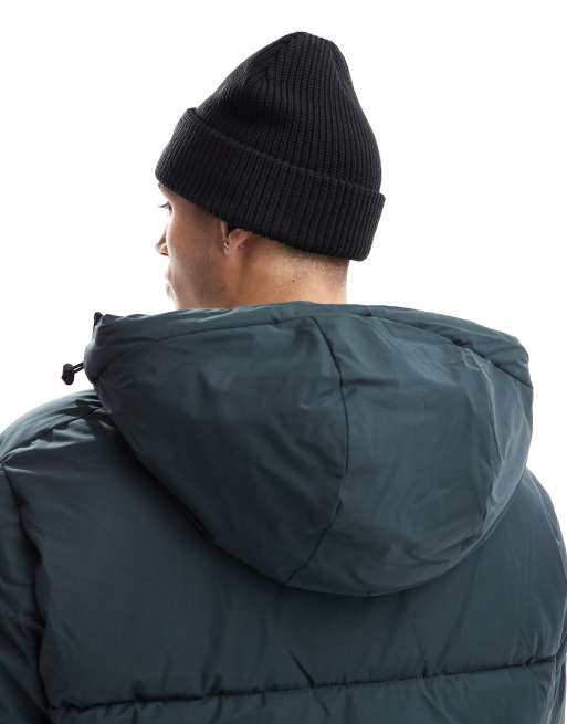 Jack & Jones - Berretto in maglia spessa nero con logo originals, 3 di 4