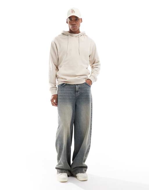 Jack & Jones – Beżowa bluza super oversize z kapturem, 4 z 4