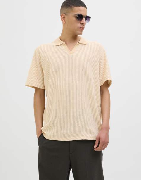 Jack & Jones – Beżowa koszulka polo - view 1