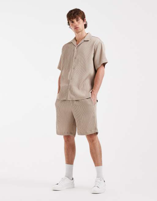 Jack & Jones – Beżowa plisowana koszula, część zestawu, 2 z 5