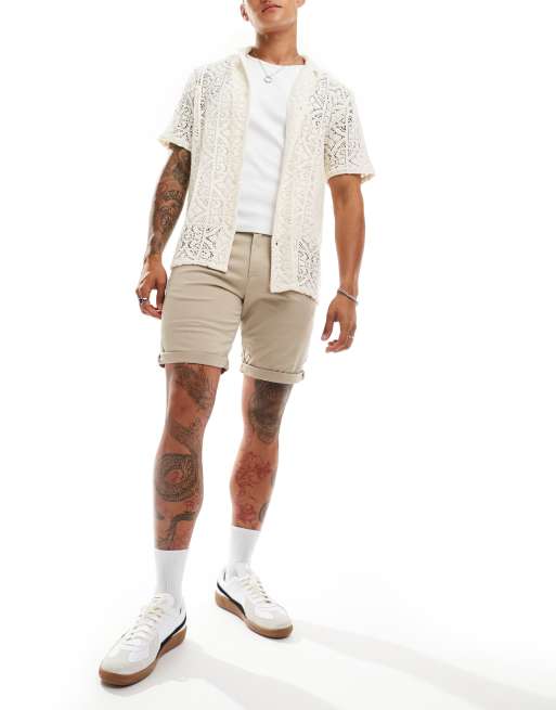 Jack & Jones – Beżowe szorty chinosy, 3 z 5