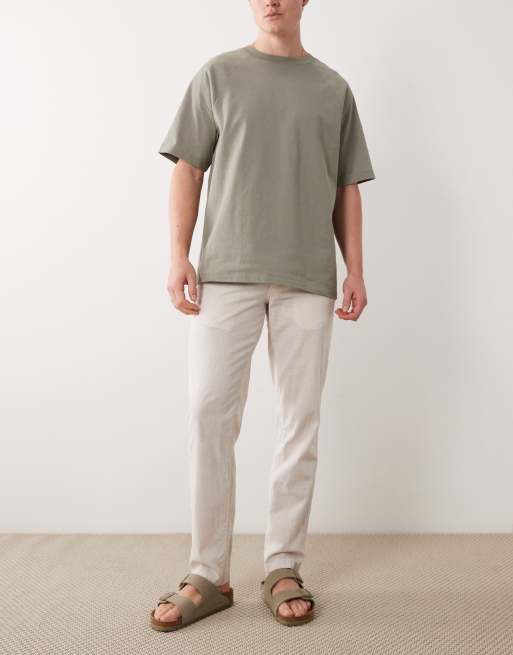 Jack & Jones – Beżowe szorty z domieszką lnu, 2 z 5