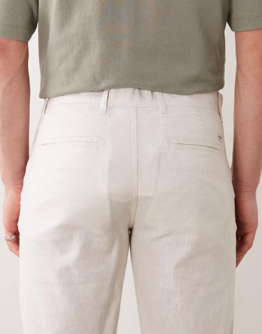Jack & Jones – Beżowe szorty z domieszką lnu, 4 z 5