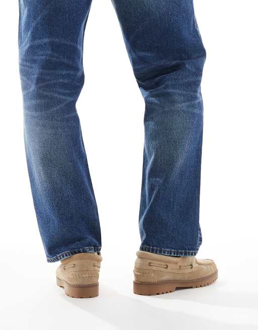 Jack & Jones – Beżowe zamszowe buty żeglarskie, 4 z 4