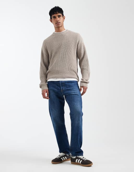Jack & Jones – Beżowy sweter oversize, 2 z 5