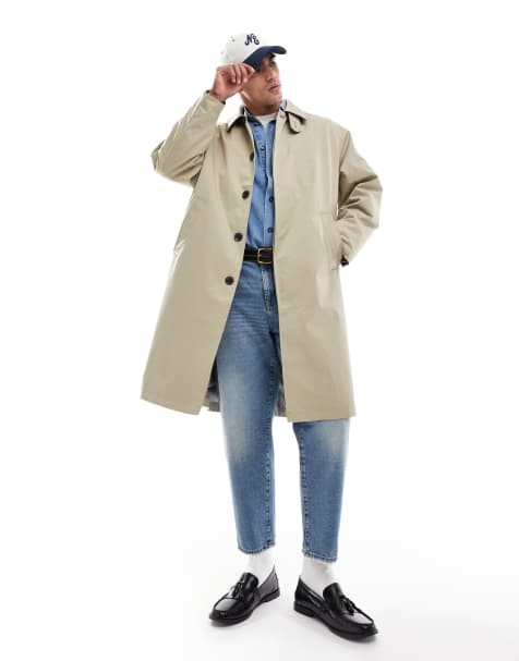 Jack & Jones – Beżowy trencz z imitacji bawełny - view 1