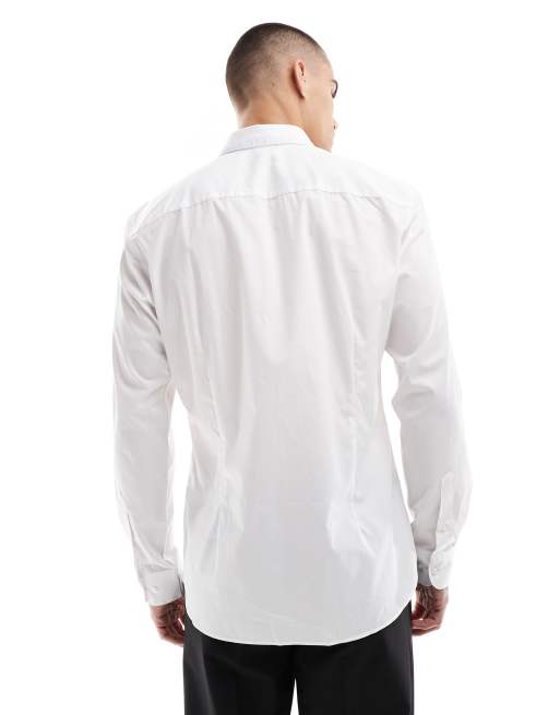 Jack & Jones – Biała elegancka koszula o dopasowanym kroju , 2 z 4